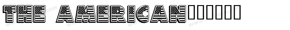 THE AMERICAN字体转换